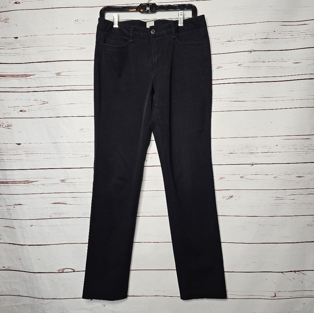 ecru Black Straight Leg Jeans